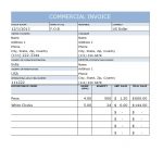 Commercial Invoice Template 43