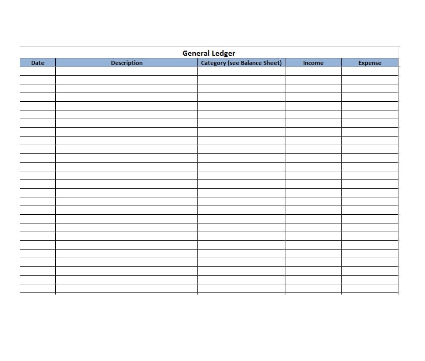 printable ledger template That are Rare Clifton Blog