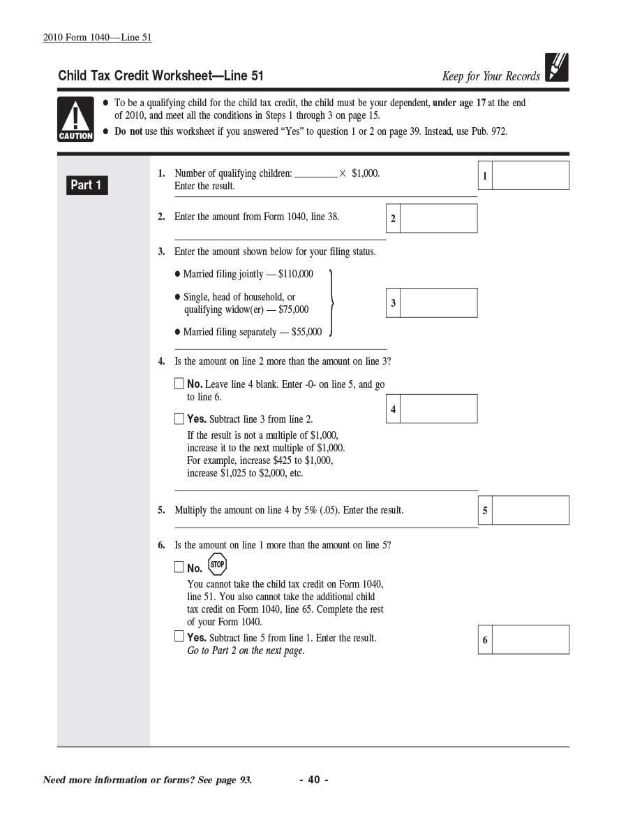 23 Latest Child Tax Credit Worksheets [+Calculators & Froms] With Regard To Home Daycare Tax Worksheet