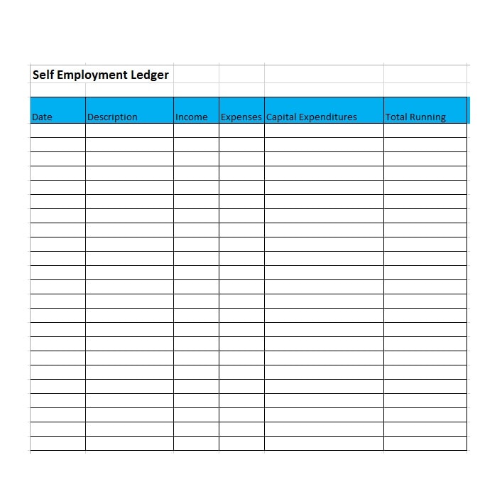 Self Employment Ledger 40 FREE Templates & Examples