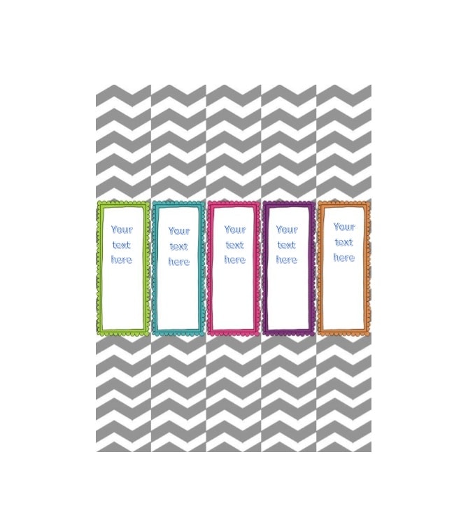 Binder Labels Template