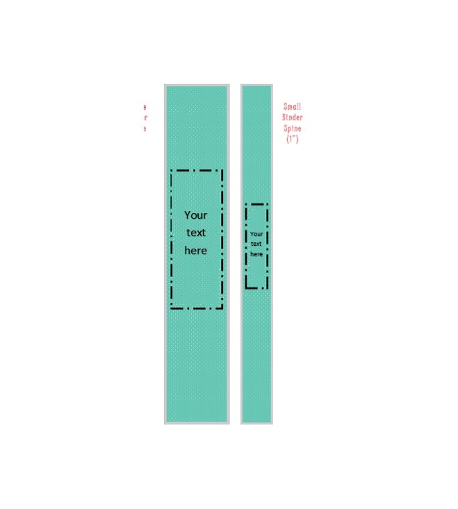 1 Inch Binder Spine Template