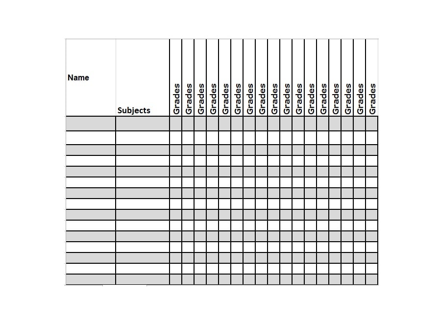 Teacher Grading Scale Chart Printable