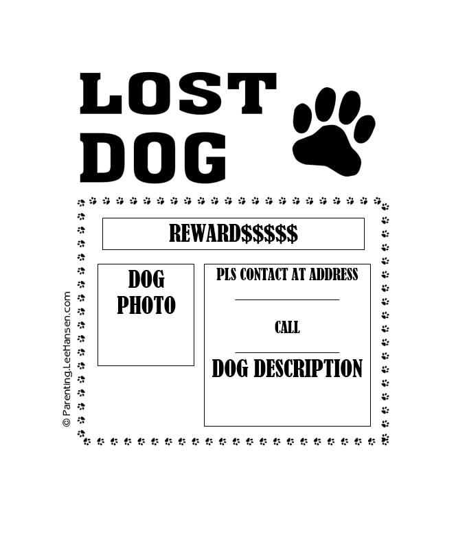 Lost Dog Flyer Template Creative Professional Templates