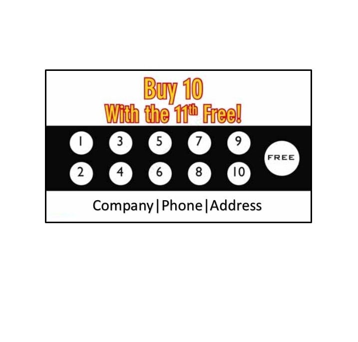 30 Printable Punch Reward Card Templates 101 Free