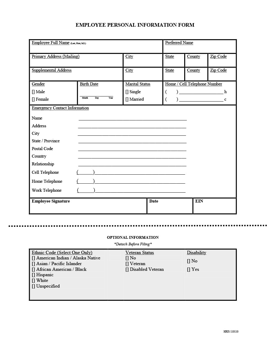 Personnel File Template Free Download from templatearchive.com