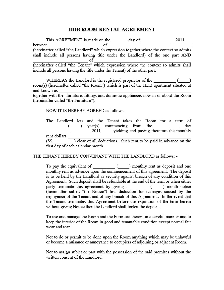 room rental agreement 16