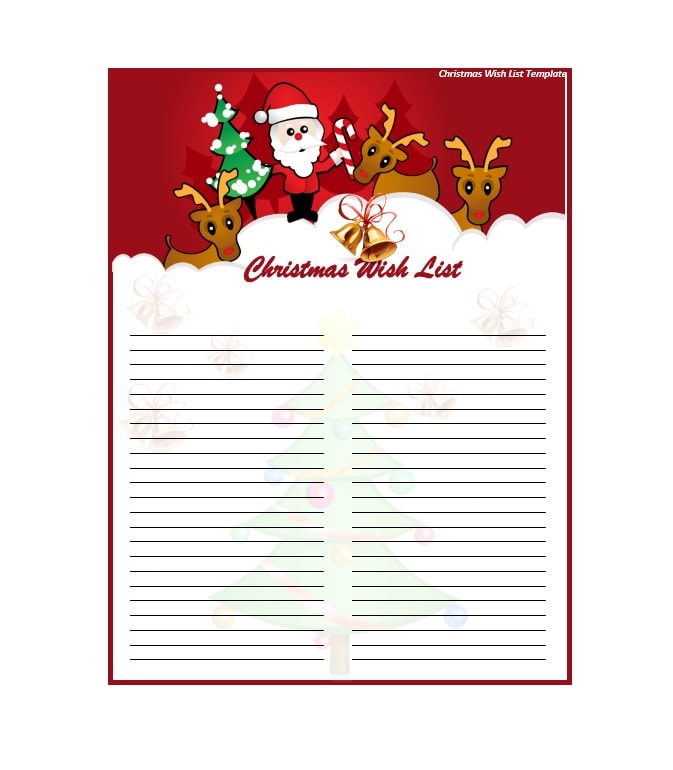 Christmas Wishlist Template Google Slides