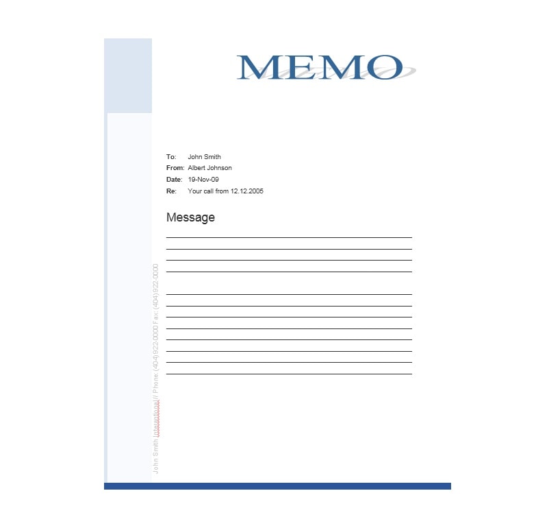 Business Memo Templates - 40 Memo Format Samples in Word