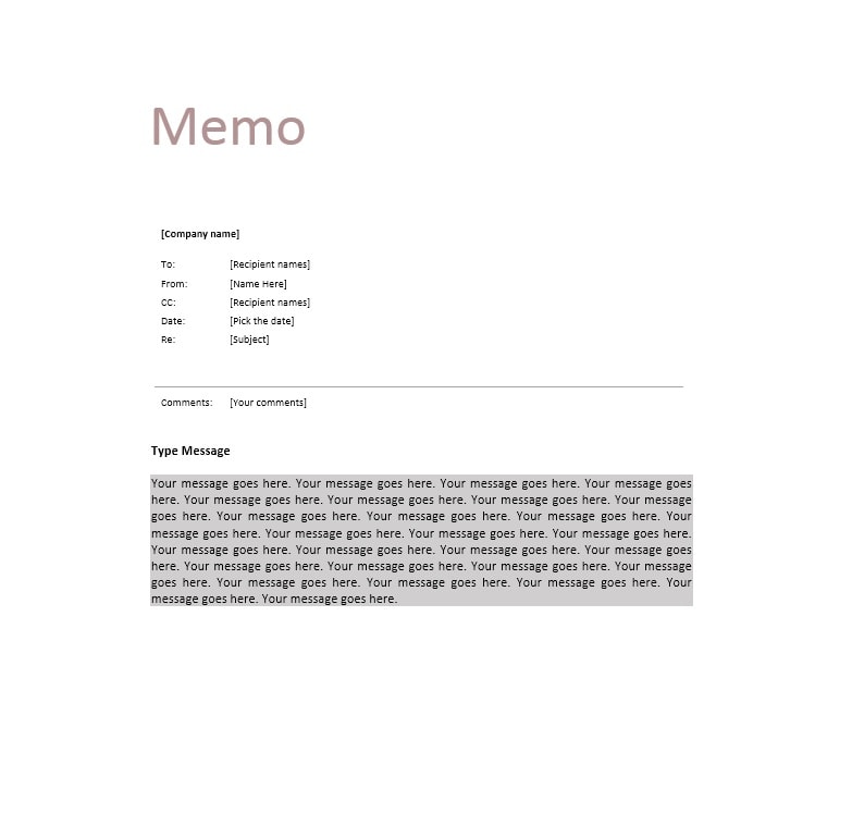 Business Memo Templates - 40 Memo Format Samples in Word