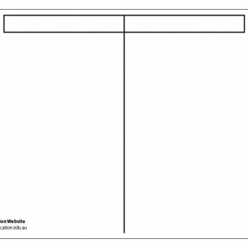 Accounting T Chart Template