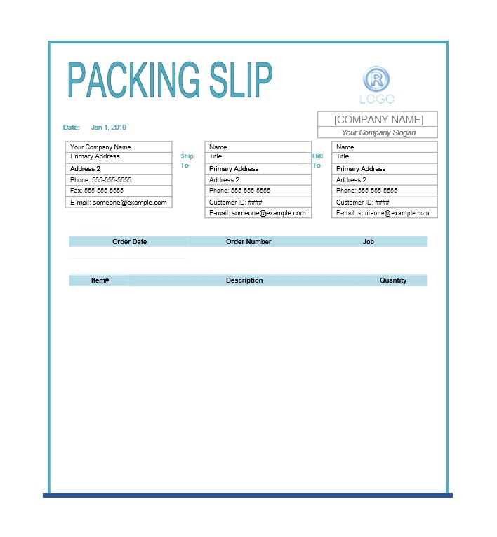 30+ Free Packing Slip Templates (Word, Excel) - TemplateArchive