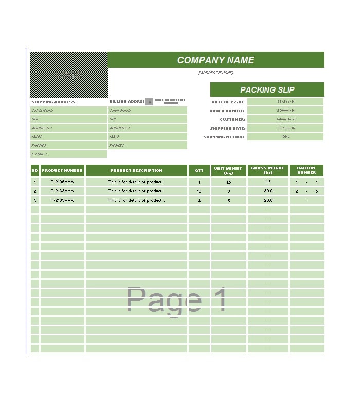 30+ Free Packing Slip Templates (Word, Excel) - TemplateArchive