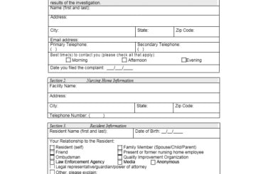Employee Complaint Form Template 06