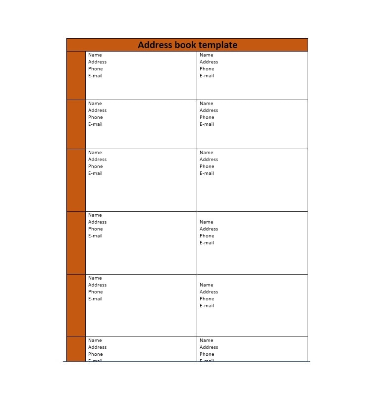 Editable Printable Book Template