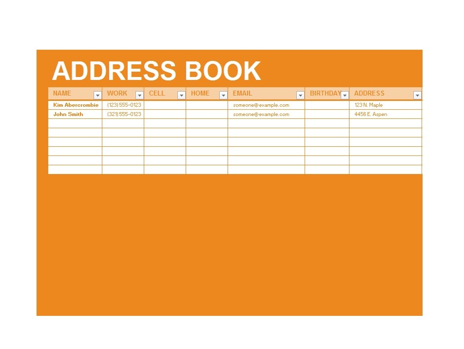 40 Printable & Editable Address Book Templates [101 FREE]