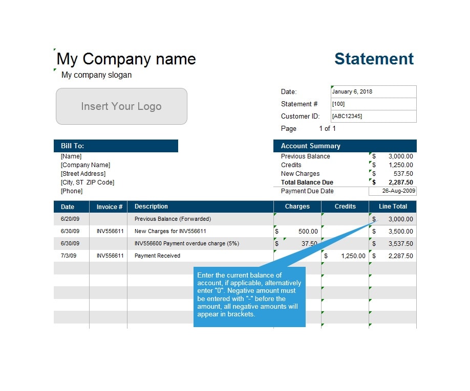 Itemized Bill Template from templatearchive.com