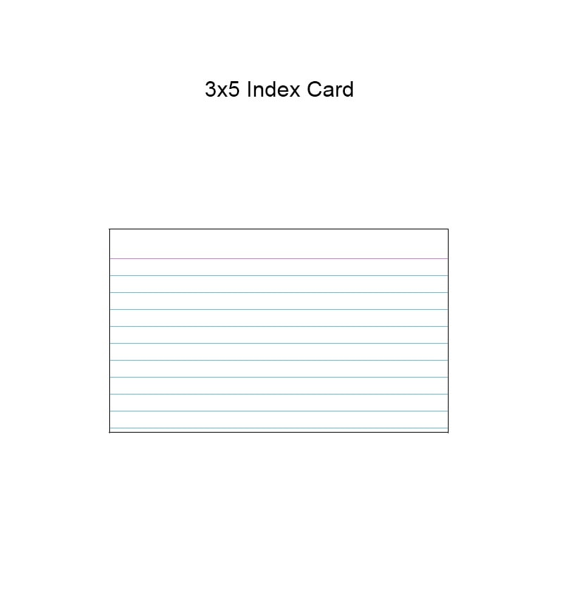 30 Simple Index Flash Card Templates Free TemplateArchive