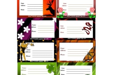 Luggage Tag Template 37