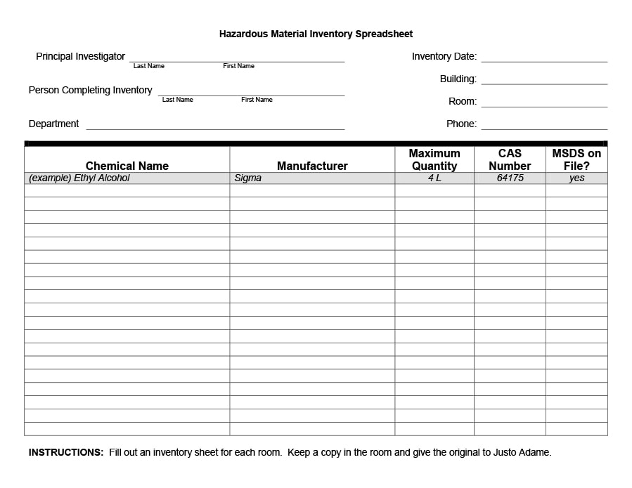 45 Printable Inventory List Templates [Home Fice