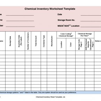office inventory list template
