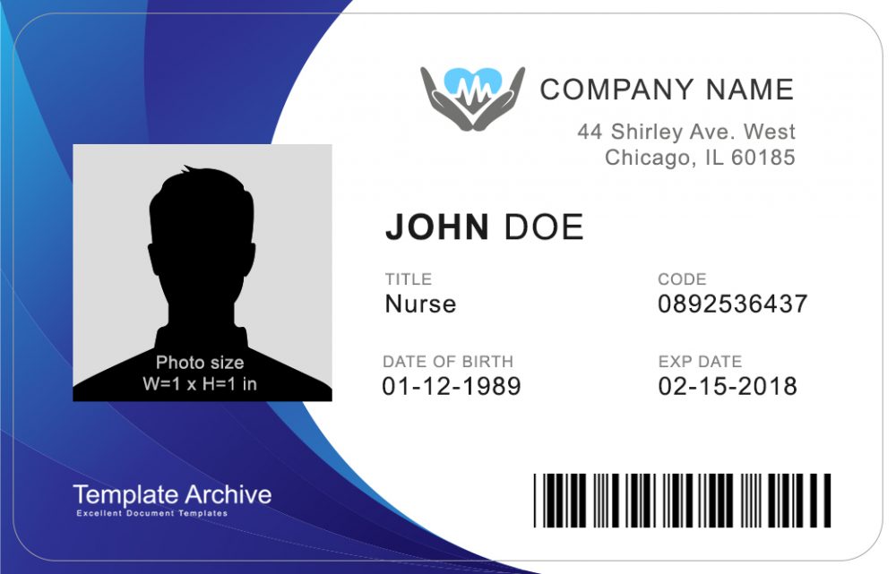 16 Id Badge Id Card Templates Free Templatearchive