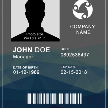 16 ID Badge & ID Card Templates {FREE} - Template Archive