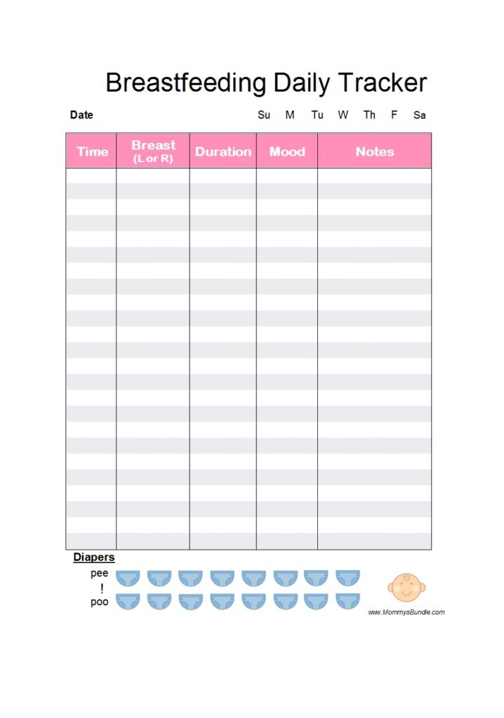50 Printable Baby Feeding Charts [Newborn Feeding Schedule]