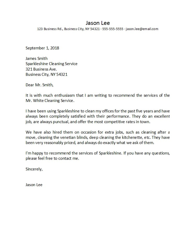 Reference Letter Samples From Employer from templatearchive.com