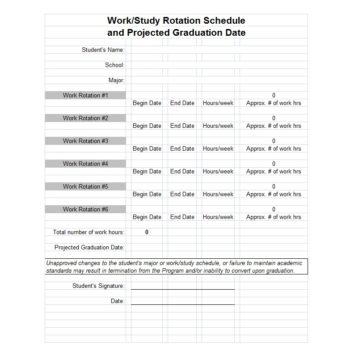 50 Free Rotating Schedule Templates For Your Company Template