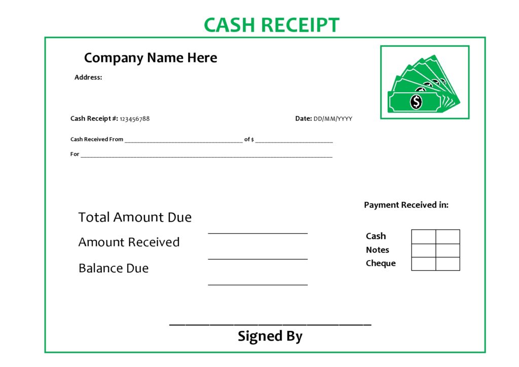cash receipts template collection - free receipt forms | printable cash receipt template uk £
