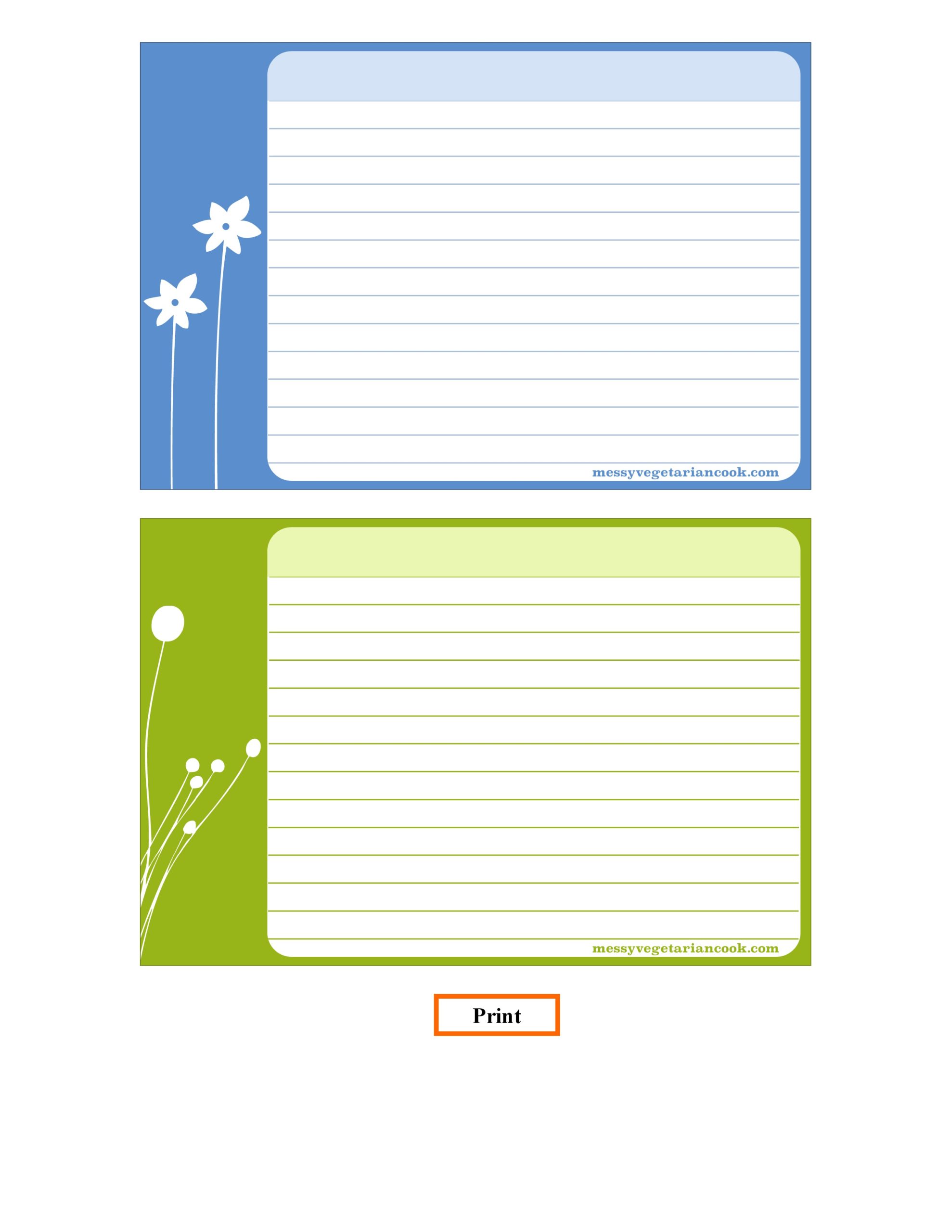 47 Free Recipe Card Templates Word Google Docs TemplateArchive