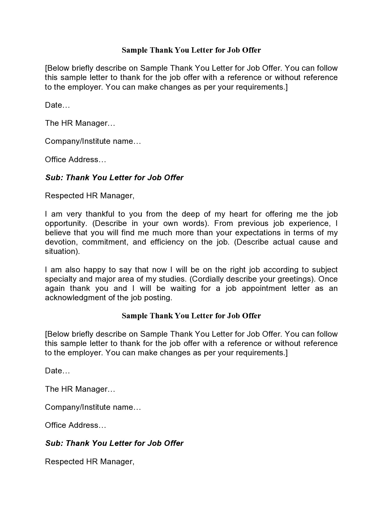 Sample Letter Of Good Standing From Employer For Your Needs - Letter