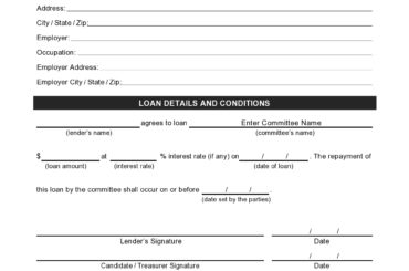 family loan agreement 25