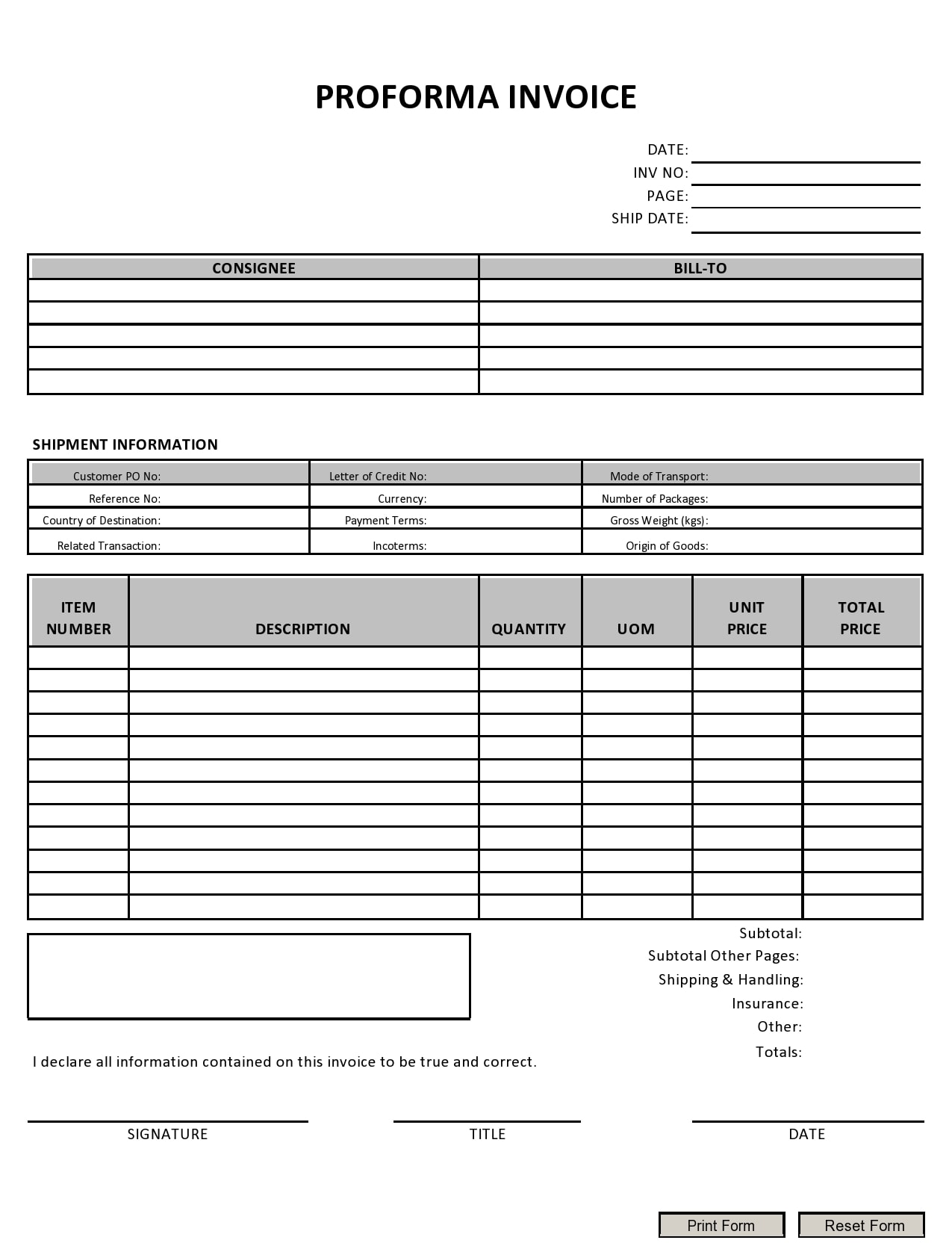 30-free-proforma-invoice-templates-excel-word-pdf-templatearchive