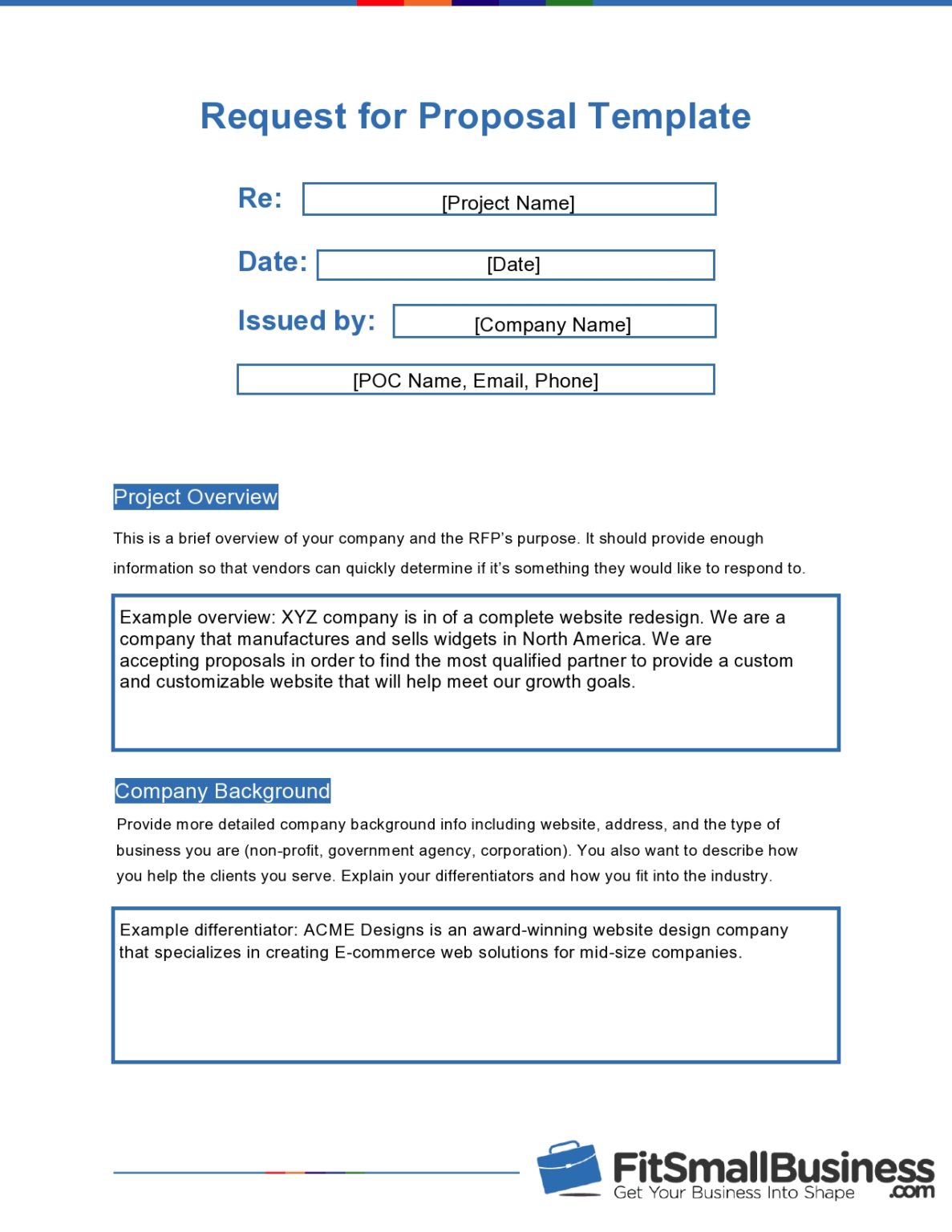 rfp response cover letter template word