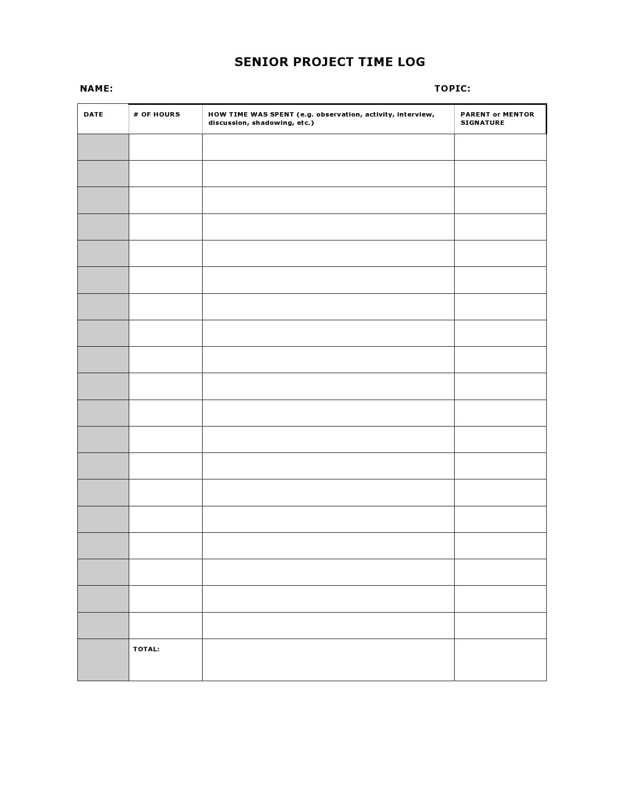 30 Printable Time Log Templates Excel Word TemplateArchive