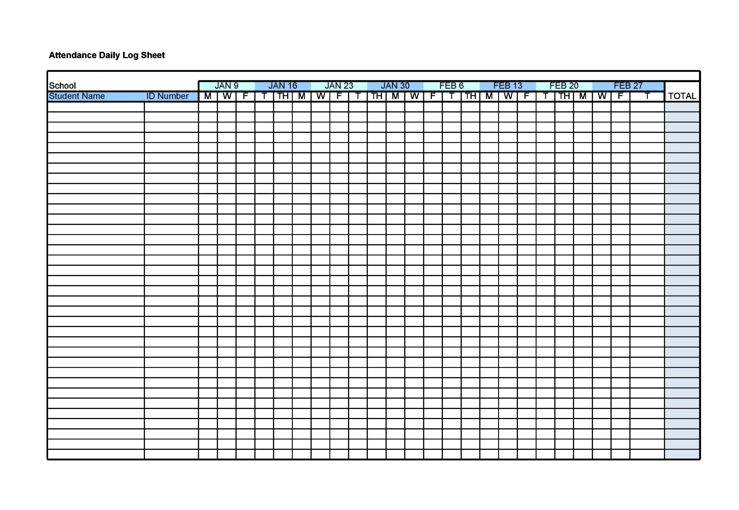printable-attendance-sheets-free