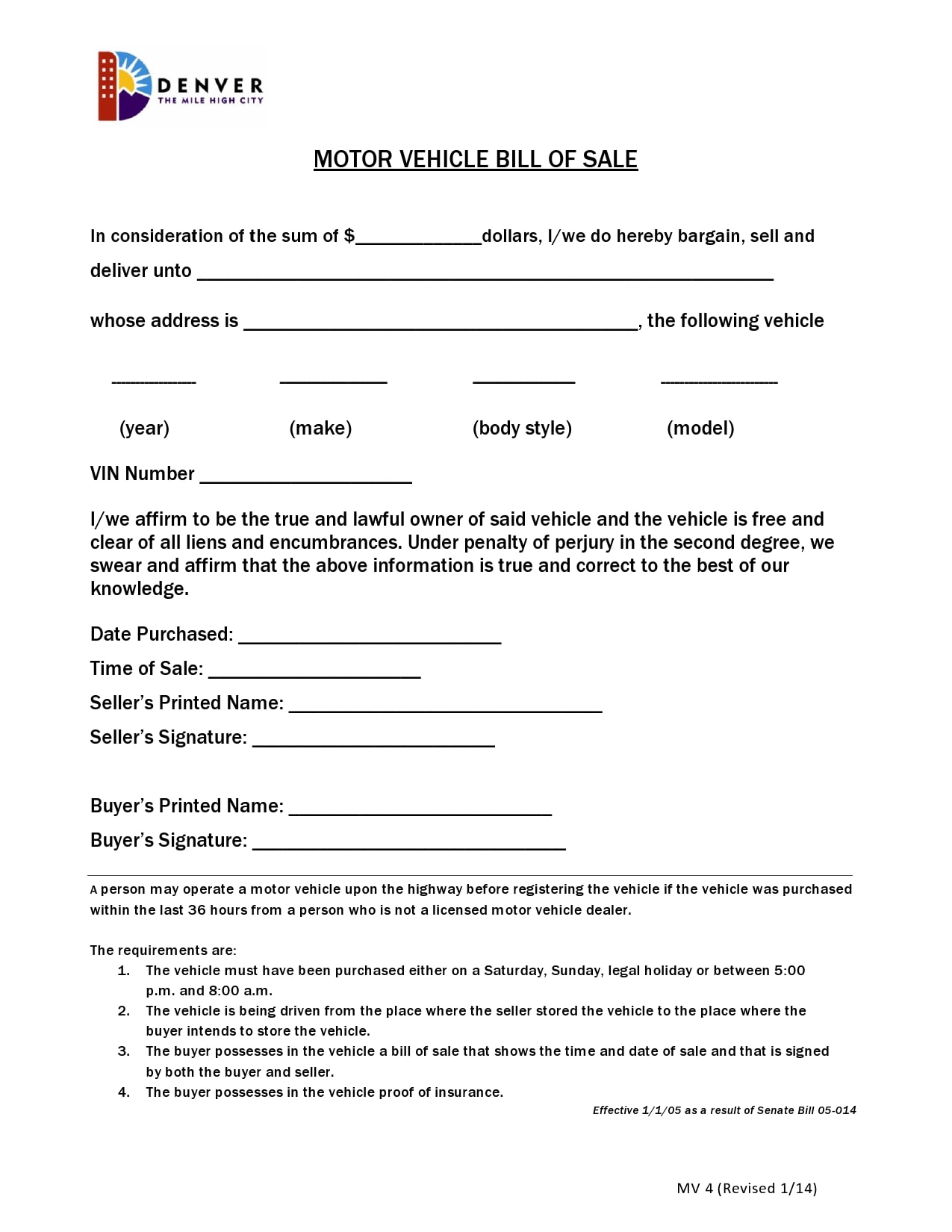 Printable Motorcycle Deed Of Sale Of Motor Vehicle Printable Form