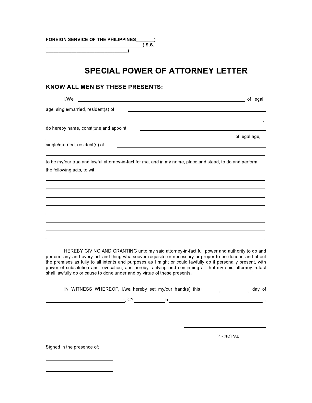 27 Professional Power of Attorney Letters & Examples