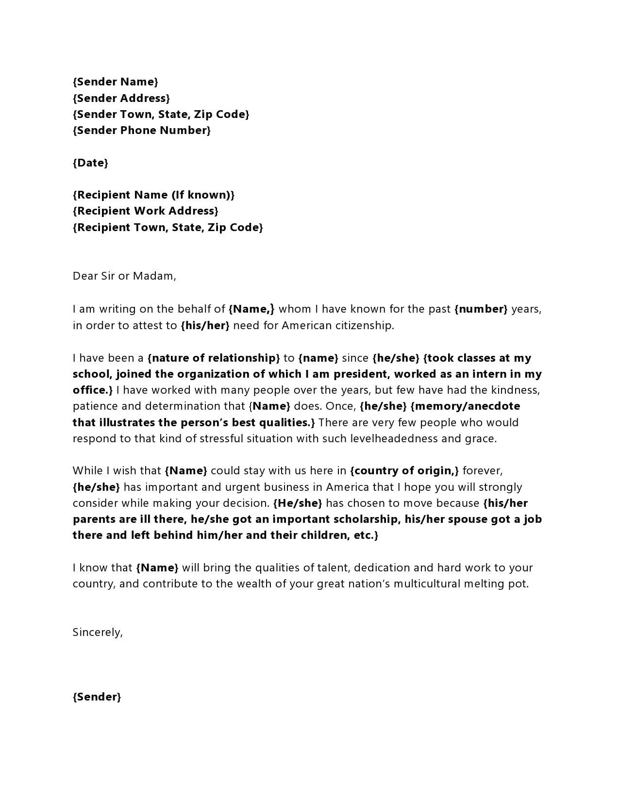 Immigration Letter For Parents For Your Needs - Letter Template Collection