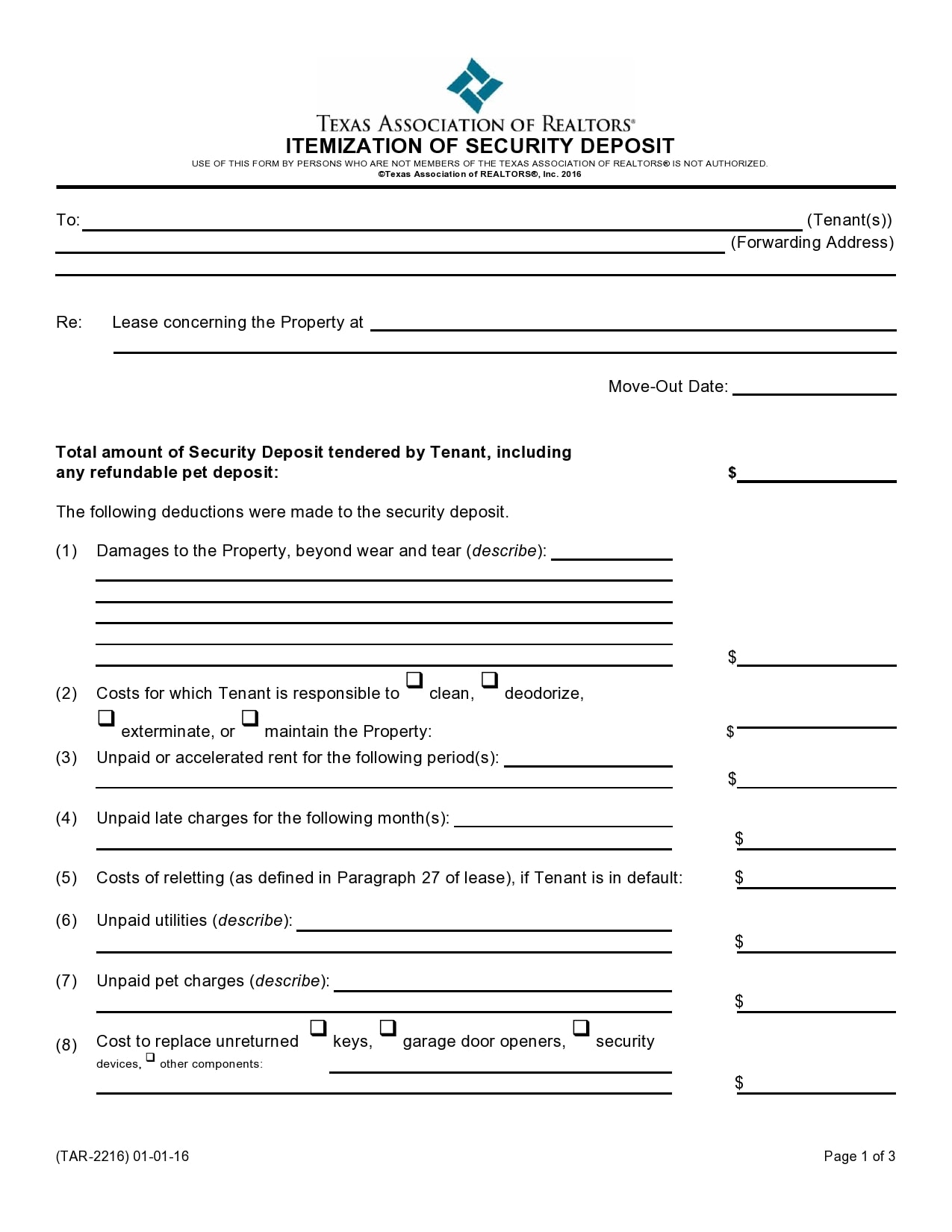 29 Editable Security Deposit Receipts (PDF/Word) TemplateArchive