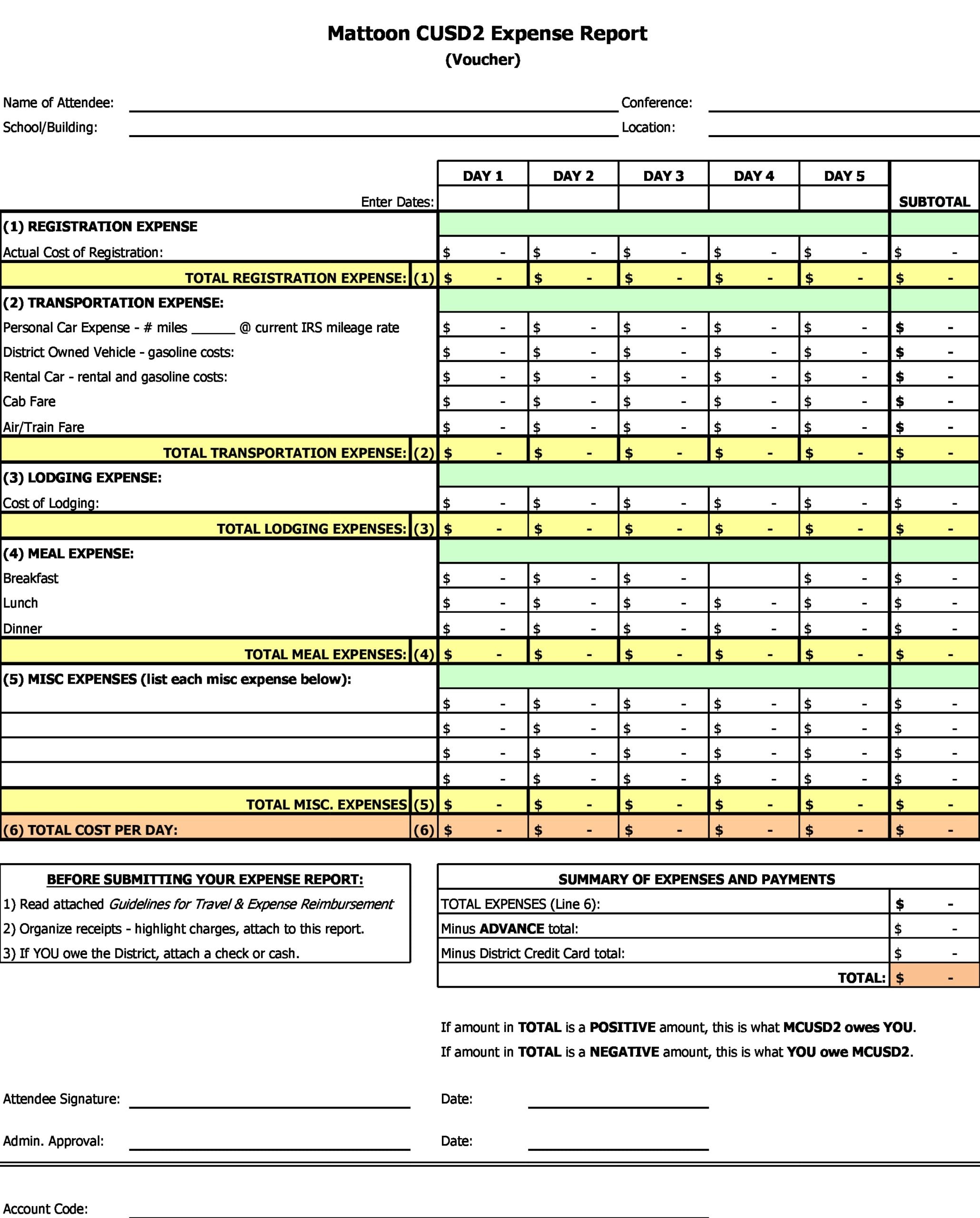 small business income and expense template