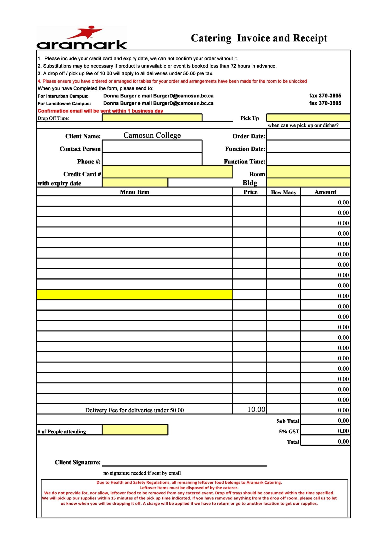 30 Free Catering Invoices (Templates & Samples)