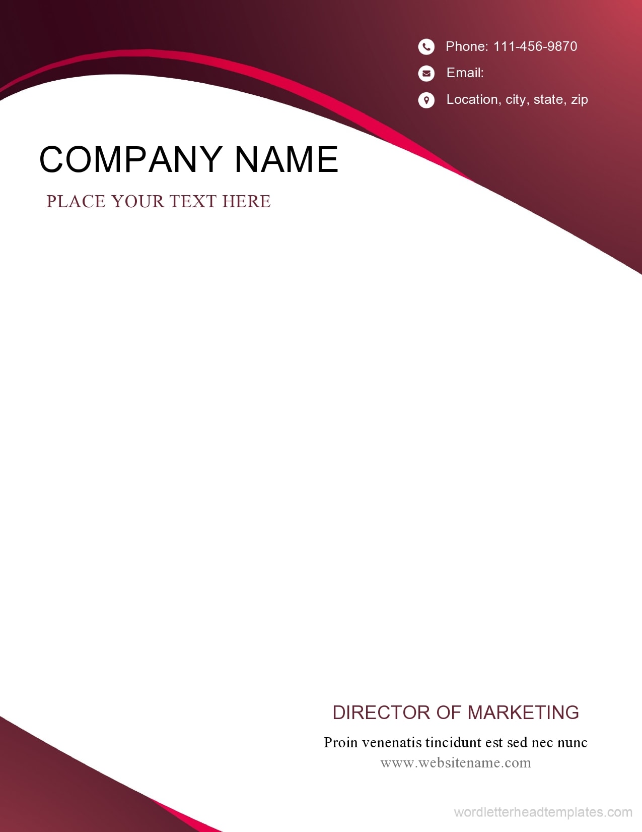 30 Professional Letterhead Formats & Examples TemplateArchive