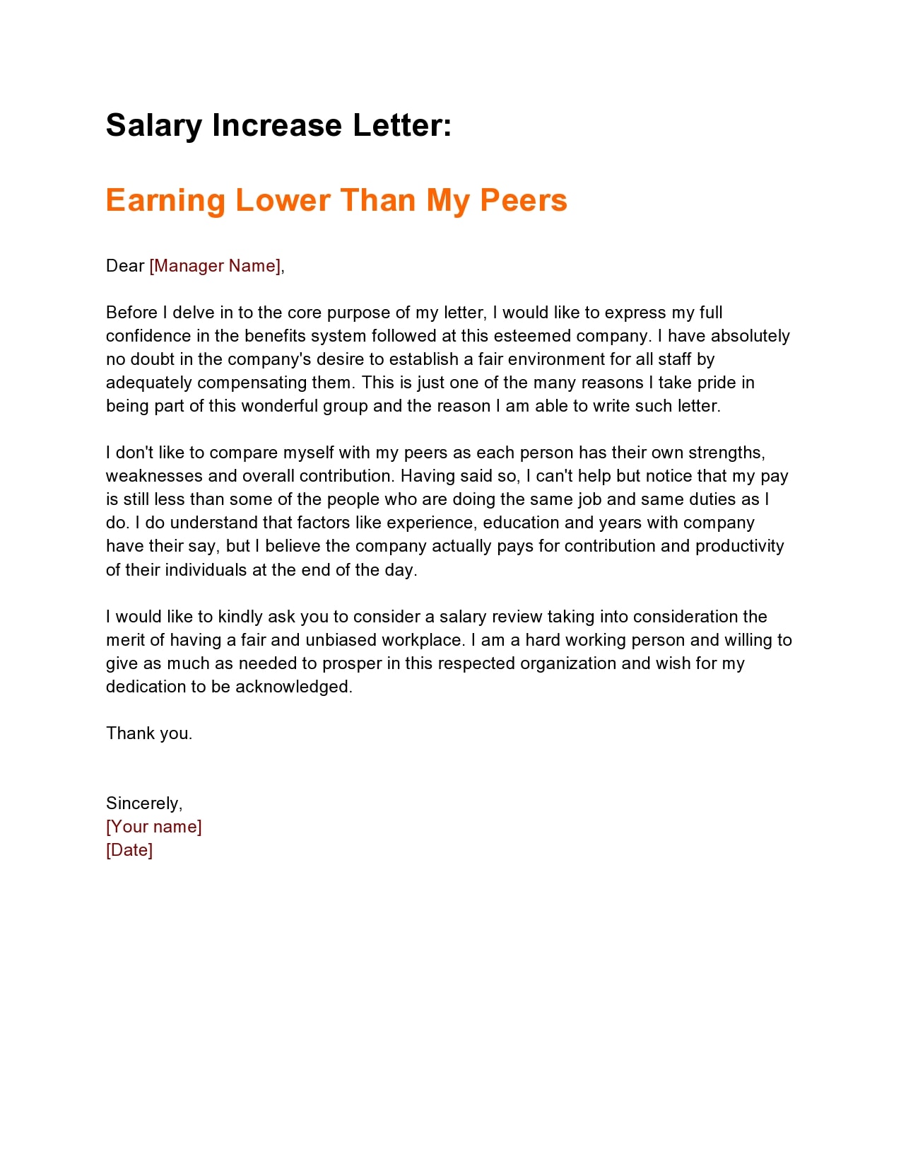 30 Effective Salary Increase Letters & Samples - TemplateArchive
