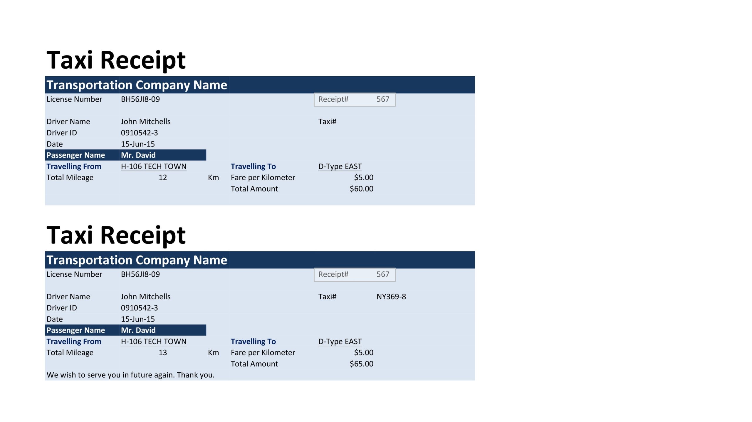 30 blank taxi receipt templates free templatearchive