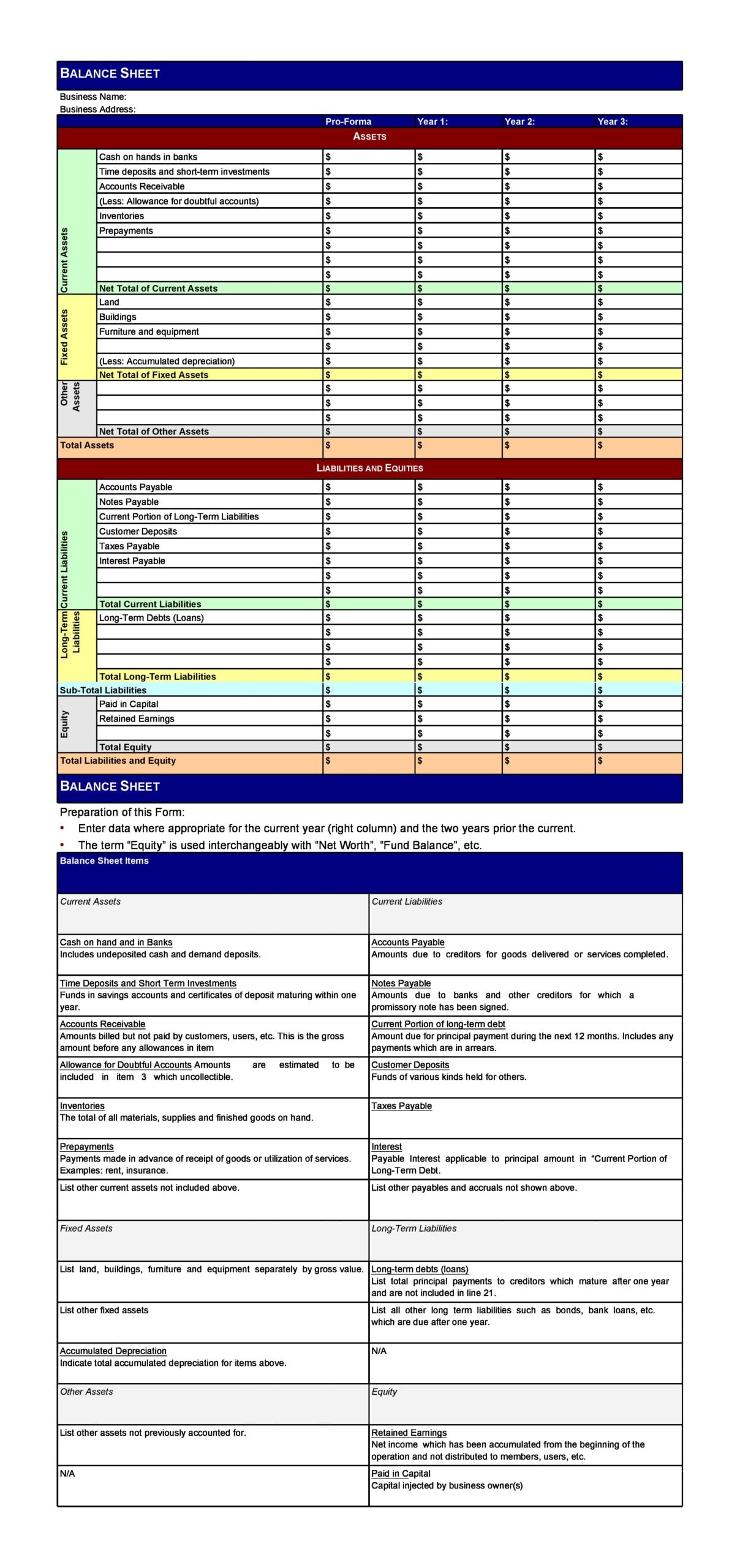 balance sheet template 27