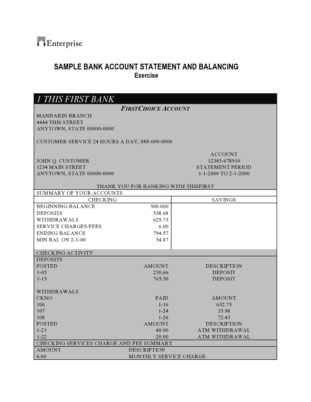 3 months of fake bank statements pdf free