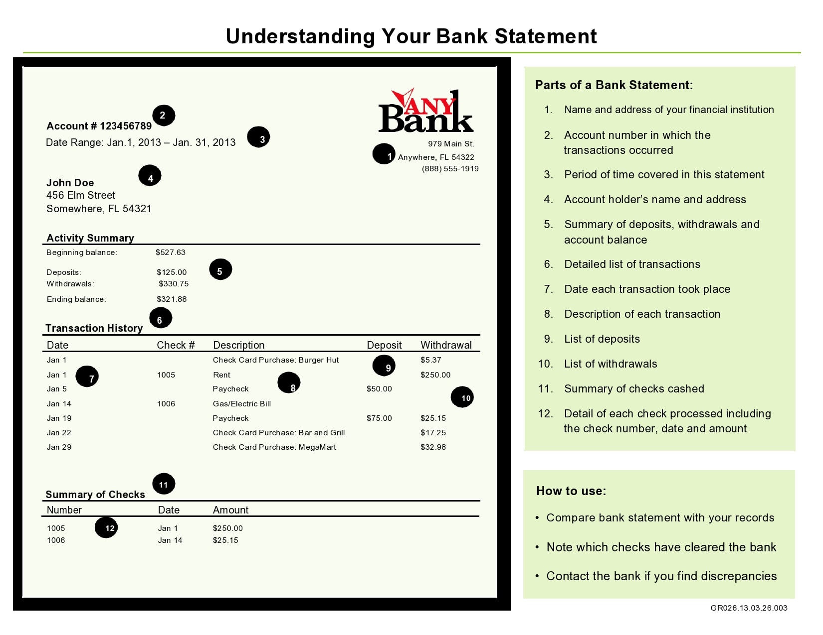 create fake bank statement free